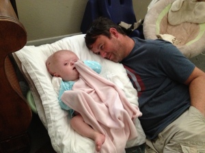 Daddy and Campbell at home
